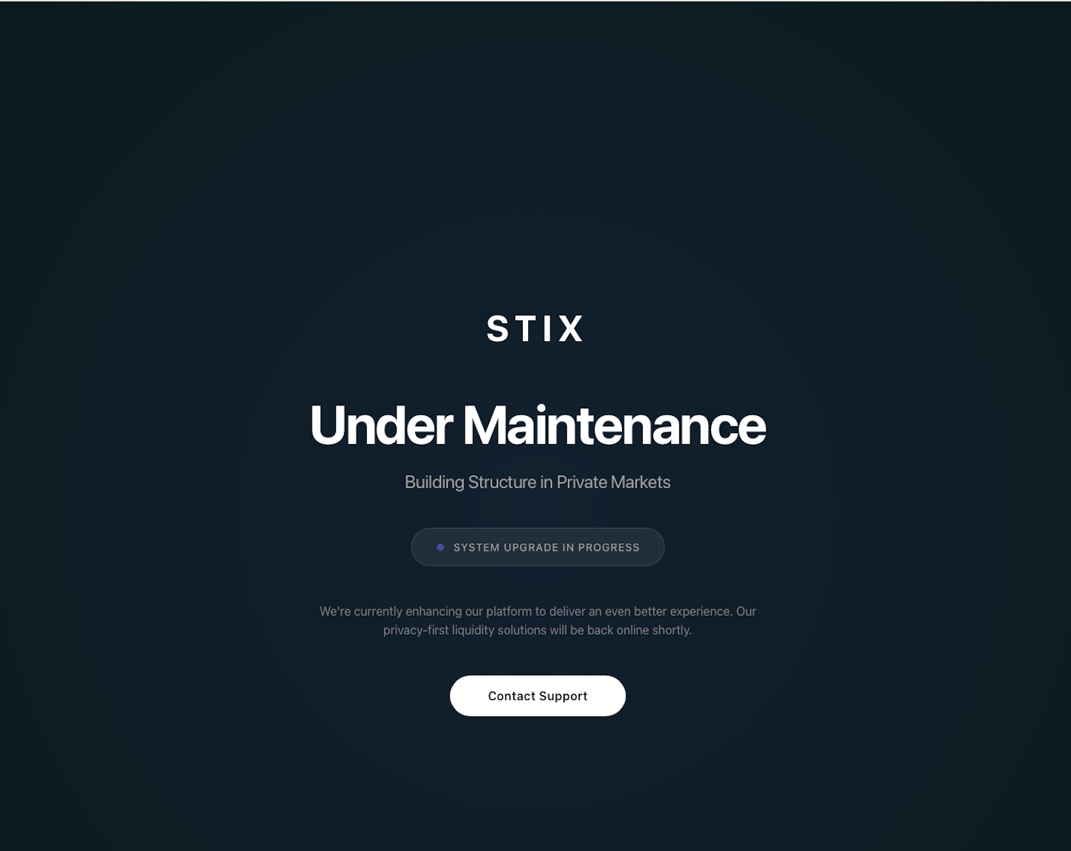 STIX website under maintenance