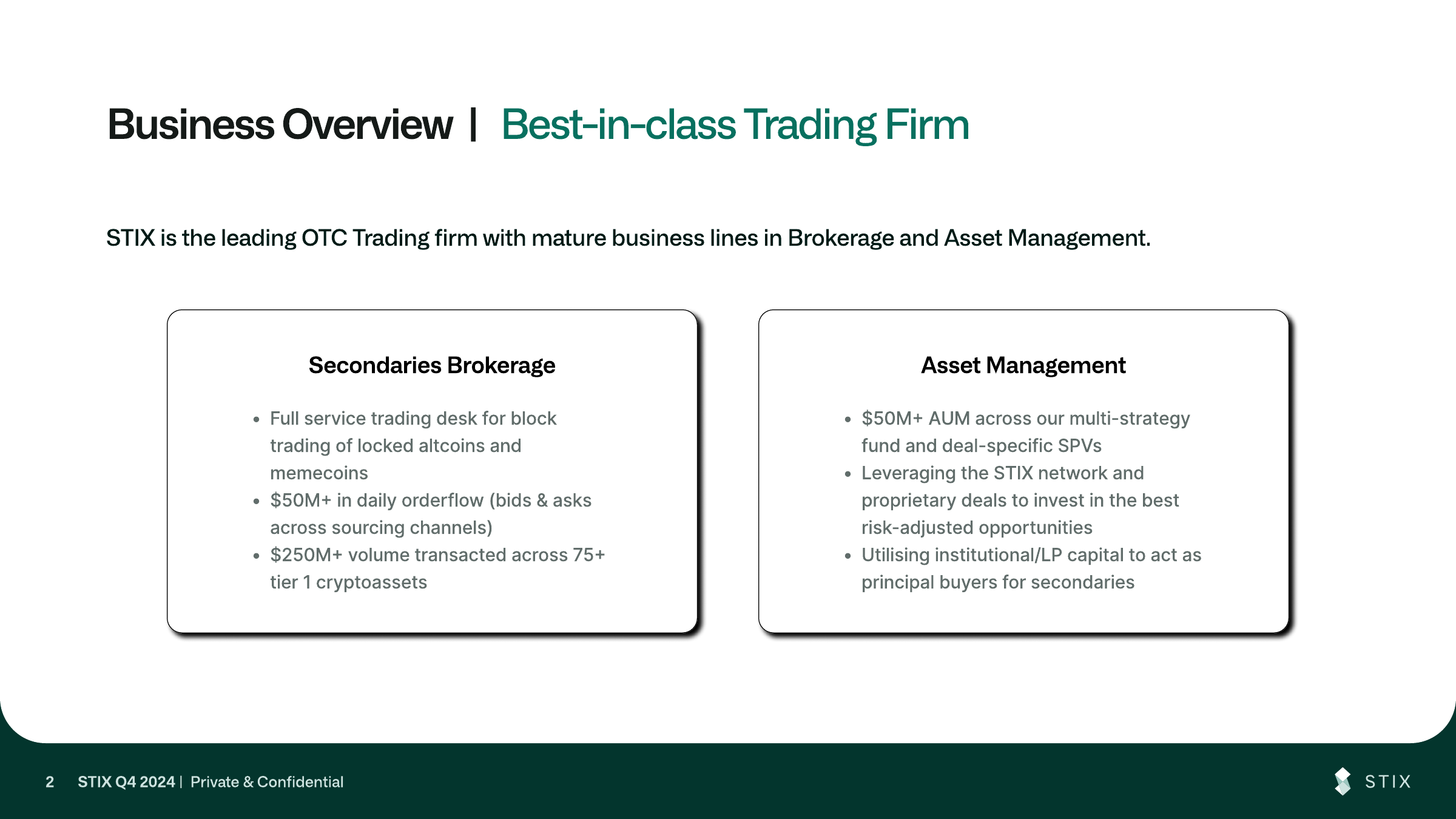 STIX Series A Investor Presentation